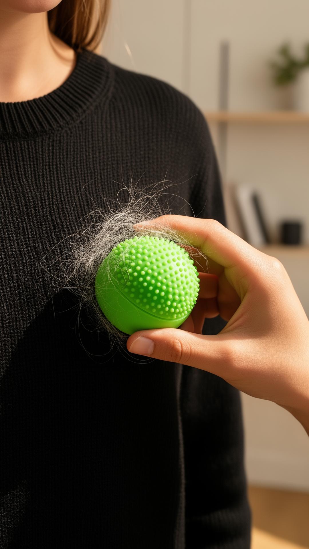 Reusable silicone lint roller next to a traditional sticky-sheet lint roller